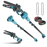 SEESII 2-in-1 Kabelloser Teleskop Astsäge & Mini Mettensäge, 6 Zoll...