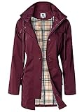 SaphiRose PONCHO Damen Regenjacke Windbreaker Wasserdicht Kapuze Übergangsjacke...