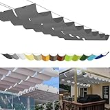 Einziehbares Sonnensegel, nach Maß Pergola Markise Verstellbar...