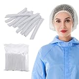 RDNKVB 30pcs Haarnetz OP Haube aus Einwegstoff Einweg Haarnetze für die Küche...