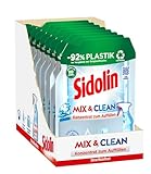 SIDOLIN Mix & Clean Konzentrat zum Auffüllen Cristal (8 x 125 ml), All in 1...