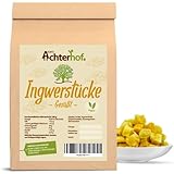 Ingwerstücke kandiert 1000g | getrockneter Ingwer | gesüßt und ungeschwefelt...