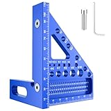 3D-Gehrungswinkel,Multifunktional Winkelmesser Holzbearbeitung 22.5°-90°...