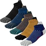 Kevaler Herren Zehensocken Baumwolle Fünf Finger Socken Sneakersocken...