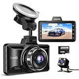 AZDOME M01 Pro Dashcam Auto Vorne Hinten 1080P FHD Autokamera mit 64GB SD Karte,...