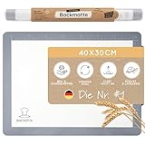 Backefix Silikon Backmatte 40x30 cm Grau – hochwertige, wiederverwendbare...