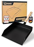 FEINER® | Kehrschaufel PRO® TM - 3160 | Robustes Kehrblech | Metall | Schwarz...