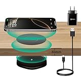 KPON Invisible Wireless Charger unsichtbares drahtloses, 30mm Versteckt unter...