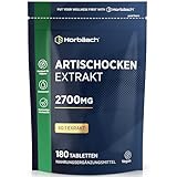 Artischocken Kapseln Hochdosiert 2700mg | 40:1 Artischockenextrakt | 180 vegane...
