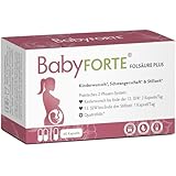 BabyFORTE® Folsäure Plus Quatrefolic® | vegan | 60 Kapseln | 16...