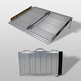 TRUTZHOLM Rollstuhlrampe klappbar 61 cm Traglast 272 kg Alu grau geriffelt...
