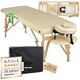 HABYS Sofia Light Massageliege | Klappbar Holz 2 Zonen | Massagetisch mit...