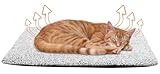ECHOBUY Selbstheizende Kuscheldecke für Hunde und Katzen - Grau Katzenkissen...