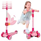 Kinder Roller Scooter mit Abnehmbarem Sitz, 3 Leichten Rädern, Verstellbarem...