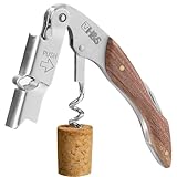 H&S Edelstahl Korkenzieher Wein - 3in1 Kellnermesser Profi - Weinmesser...