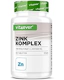 Zink 25 mg - 400 Tabletten - Premium: Zinkbisglycinat von Albion® + L-Histidin...