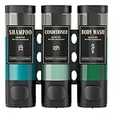 Luxspire Shampoo- und Conditioner-Spender, bohrerloser Wand-Duschseifenspender...
