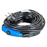 horizont Frostschutz Heizkabel mit Thermostat 1 bis 48 m, ideal für...