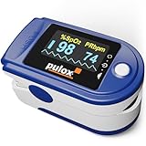 Pulsoximeter PULOX PO-200 Solo in Blau Fingerpulsoximeter für die Messung des...