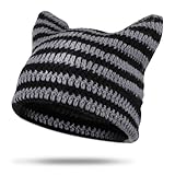 Mütze Mit Ohren Mädchen Katzenohren Mütze Ohren Cat Beanie Y2k Beanie Kawaii...