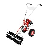 JJsdwin 43cc Kehrmaschine Benzin, 1,7PS Schneefräse mit Schutzbrille,...