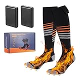LAMA Beheizte Socken Elektrische Heizsocken Unisex, Aufladbar Beheizbare Socken...
