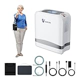 Tragbarer Sauerstoffkonzentrator mit 90% Konzentration, 2KG Leicht, 7...