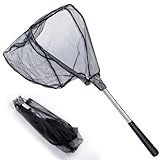 NAKIHOUSE Kescher Angeln, 55cm Faltbare Angeln Netz Angelnetz Teichkescher...