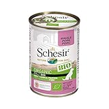 Schesir Dog Bio Monoprotein Schwein, Hundefutter nass, 6 Dosen x 400 g
