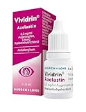 Vividrin Azelastin Augentropfen Allergie - Schnell wirksam gegen Pollenallergie...