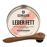 Schrader Lederfett farblos - Lederpflege für Glattleder, Schuhe,...