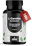 L-Carnitin Kapseln Hochdosiert 3196mg - 180 Kapseln - Komplex aus...