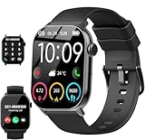 Smartwatch Herren Damen, 1,96' HD Smartwatch Damen mit Telefonfunktion, Smart...
