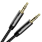 deleyCON 0,5m Nylon 3,5mm Klinke Audio Stereo AUX Kabel Klinkenkabel Audiokabel...