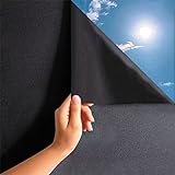 MARAPON® Fensterfolie selbsthaftend Blickdicht in schwarz [30x200 cm] inkl....
