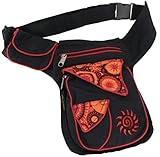 GURU SHOP Stoff Sidebag & Gürteltasche, Goa Hüfttasche, Bauchtasche mit...