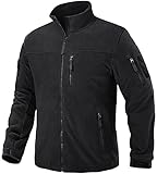 TACVASEN Herren Fleecejacke Military Fleece Army Jacket Warm Jacke Winter für...