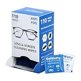 BigKing 110 Stück Anti Fog Tuch Brille, Brillenantibeschlagtücher,...