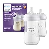Philips AVENT Babyflaschen Natural Response – 2x Babyflaschen, 260 ml, für...