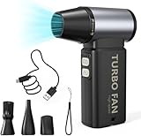 WERTYI Elektrische Staubgebläse, 5-Gang 130000RPM Compressed Air Duster,...