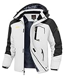 Rdruko Skijacke Herren Warme Winterjacke Gefüttert Verdickt Softshelljacke...