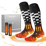 Beheizbare Socken,5V/6000mAh Elektrische Beheizte Socken Damen Herren, Beheizte Set mit 2er-Pack Handwärmer, Wiederaufladbares Heizsocken, Fußwärmer Skifahren Jagd Camping Outdoor Wandern