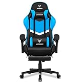 LUCKRACER Gaming Stuhl mit fußstütze Bürostuhl Ergonomisch mit verstellbare...