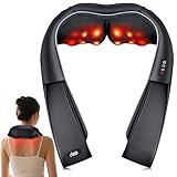 Shiatsu Nackenmassagegerät mit Wärme – 3D Massagegerät für Nacken,...