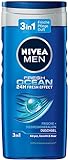 NIVEA MEN Fresh Ocean Duschgel (250 ml), revitalisierende Pflegedusche mit...