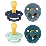 BIBS Colour Schnuller 4er-Pack, BPA-frei, Kirschform Nippel....