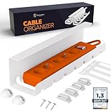 Kabelmanagement Schreibtisch Weiß – Kabelkanal ohne Bohren zum Kabel...