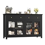 FirFurd Sideboard 140cm Breit Küchenschrank mit Arbeitsplatte Sideboard für...