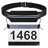JasGood Triathlon Startnummernband Laufgürtel Sportgürtel Hüfttasche...