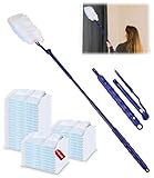 Zaxiva 60 Stück Staubmagnet Set,Staubwedel für Duster Tücher,Tierhaare für...
